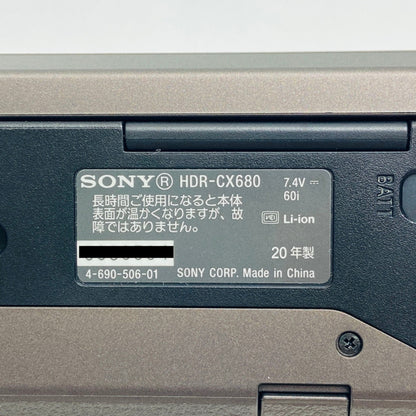 美品 SONY ソニー HDR-CX680 ブラウン ビデオカメラ C3879 60サイズ発送