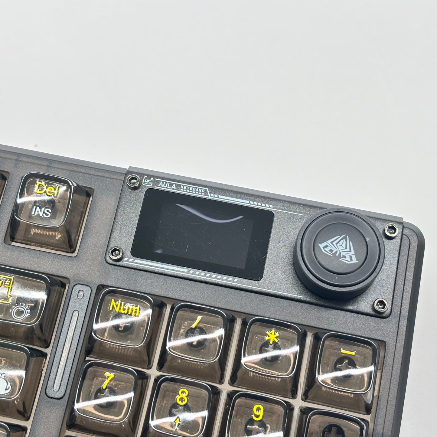 AULA F98Pro V3 メカニカルキーボード 3モード ガスケット構造 ホットスワップ対応 eスポーツ ゲーミングキーボード 1.14インチTFTスクリーン RGBライトノブ カスタムギフト【C8512-80】