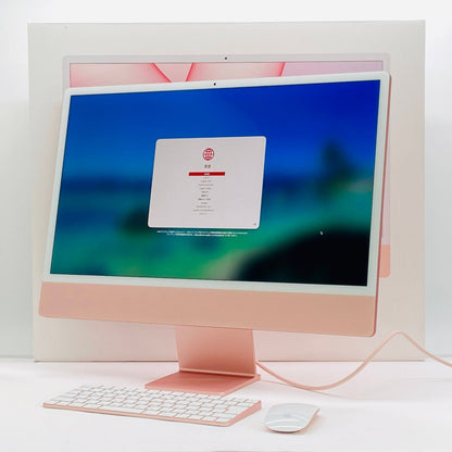 iMac Retina 4.5K 24インチ (Mid 2021) Apple M1 8コア 7コアGPU 8GB SSD 256GB ピンク MJVA3J/A【C7812-140】