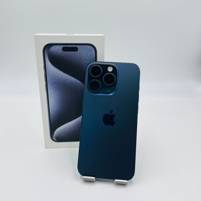 Apple iPhone 15 Pro MTUA3J/A  128GB ブルーチタニウム SIMフリー バッテリー最大容量88% 【C5062-60】