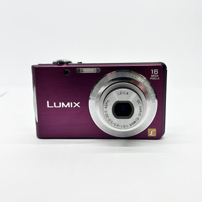 美品 Panasonic パナソニックLUMIX DMC-FH5 コンパクトデジタルカメラ バイオレット バッテリー・チャージャー付属 【C8527-C】