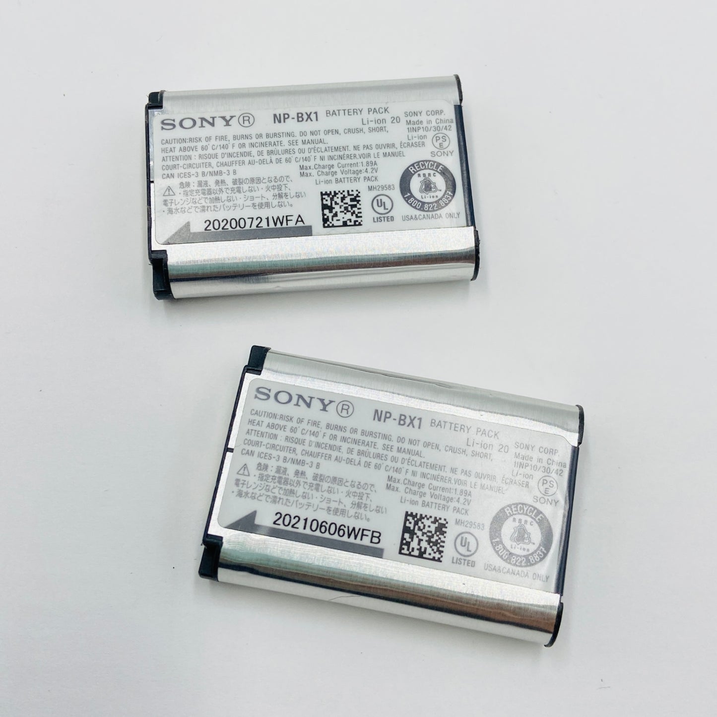 SONY NP-BX1 2個セット ソニー デジカメ用【C4219-N】