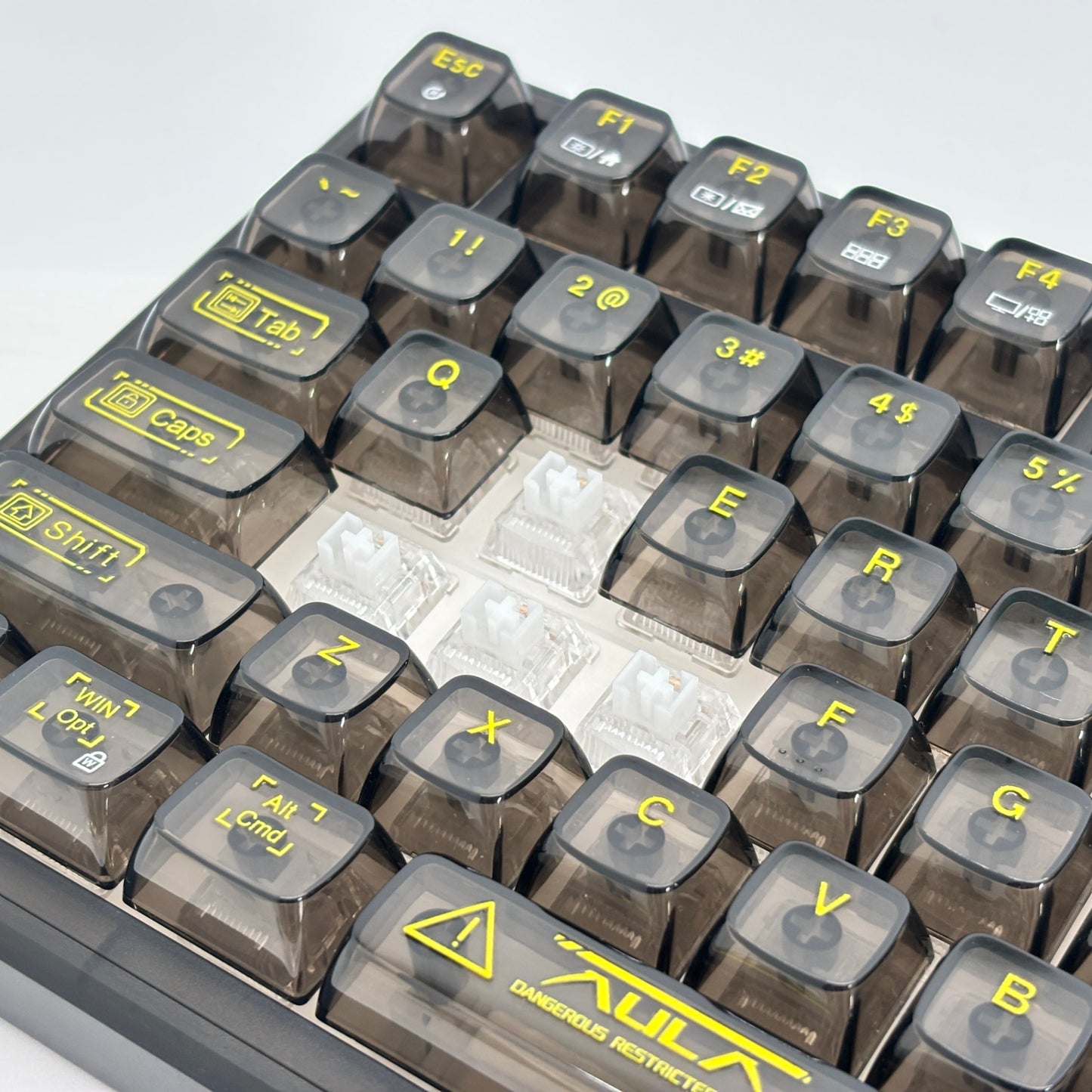 AULA F98Pro V3 メカニカルキーボード 3モード ガスケット構造 ホットスワップ対応 eスポーツ ゲーミングキーボード 1.14インチTFTスクリーン RGBライトノブ カスタムギフト【C8512-80】
