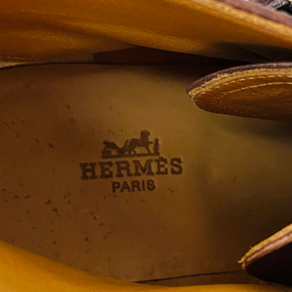 保管品 HERMES エルメス ストラップ ショートブーツ メンズ 39 1/2  i19207