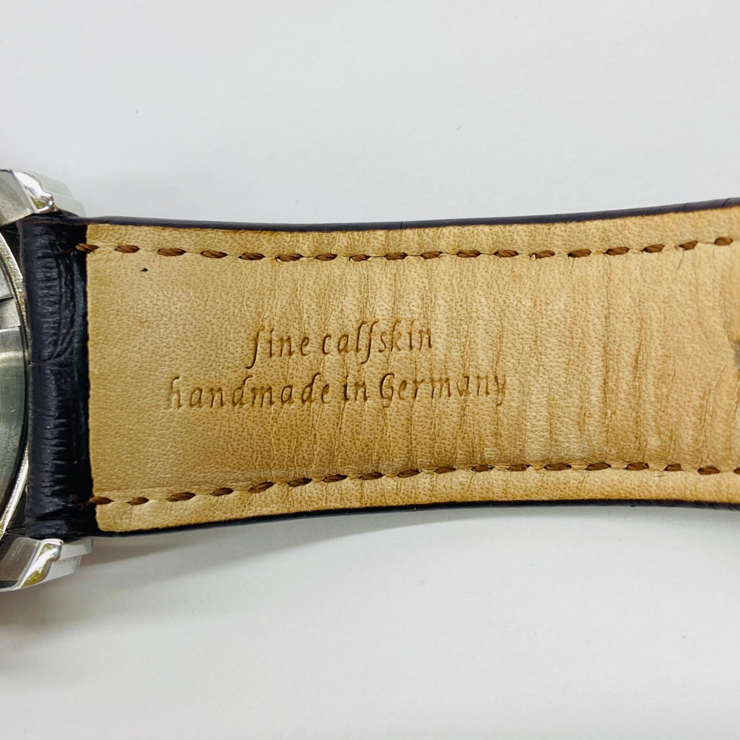 美品 ZEPPELIN (ツェッペリン) 腕時計 ツェッペリン100周年記念モデル アイボリー×ブラウン 7680-1【C4254-60】