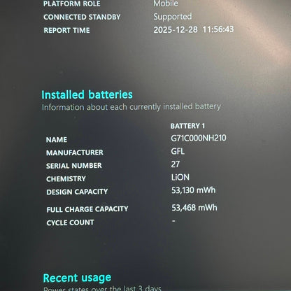 美品 dynabook G83/LY i7 1360P 16GB SSD 512GB windows11pro バッテリー最大容量100％【C5937-80】
