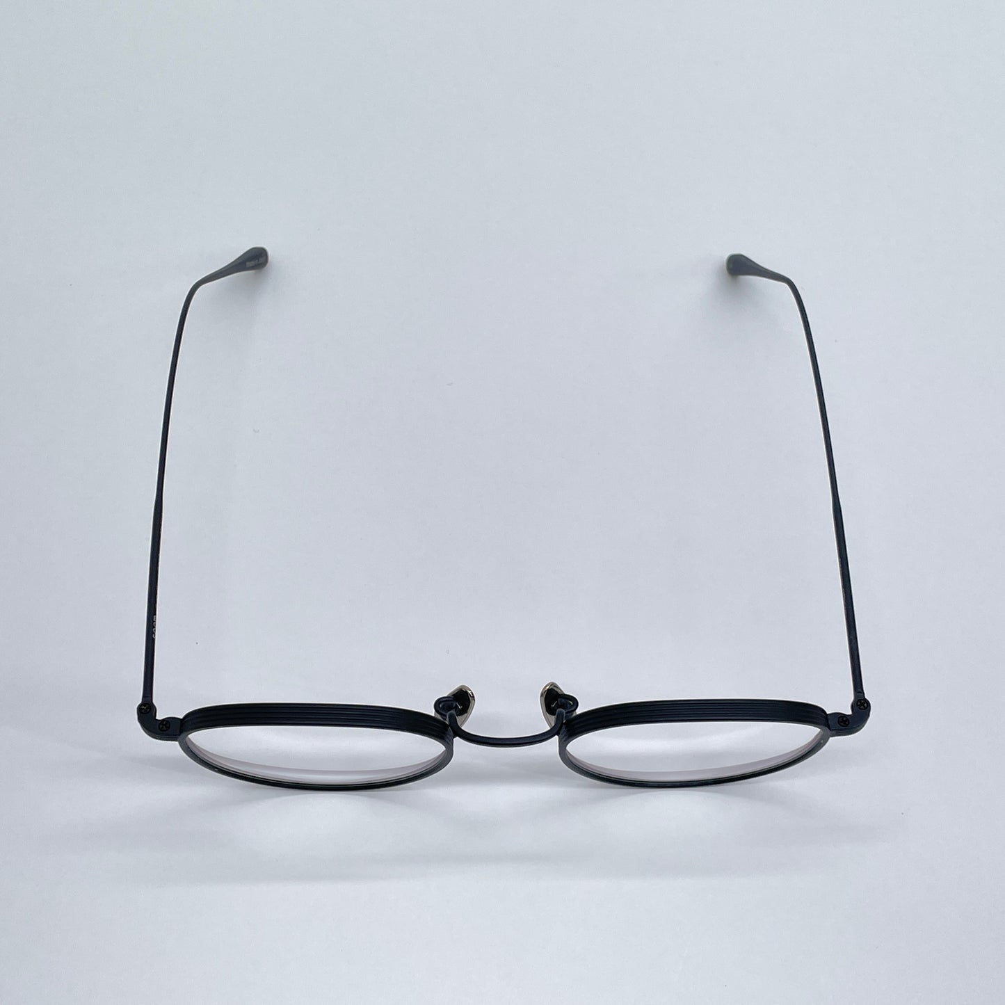 美品 seem Oh My Glasses TOKYO Lester omg-107-MBK-47 47□20-145 チタン製【C7008-60】