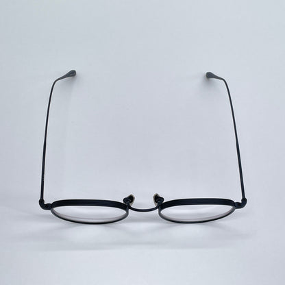 美品 seem Oh My Glasses TOKYO Lester omg-107-MBK-47 47□20-145 チタン製【C7008-60】