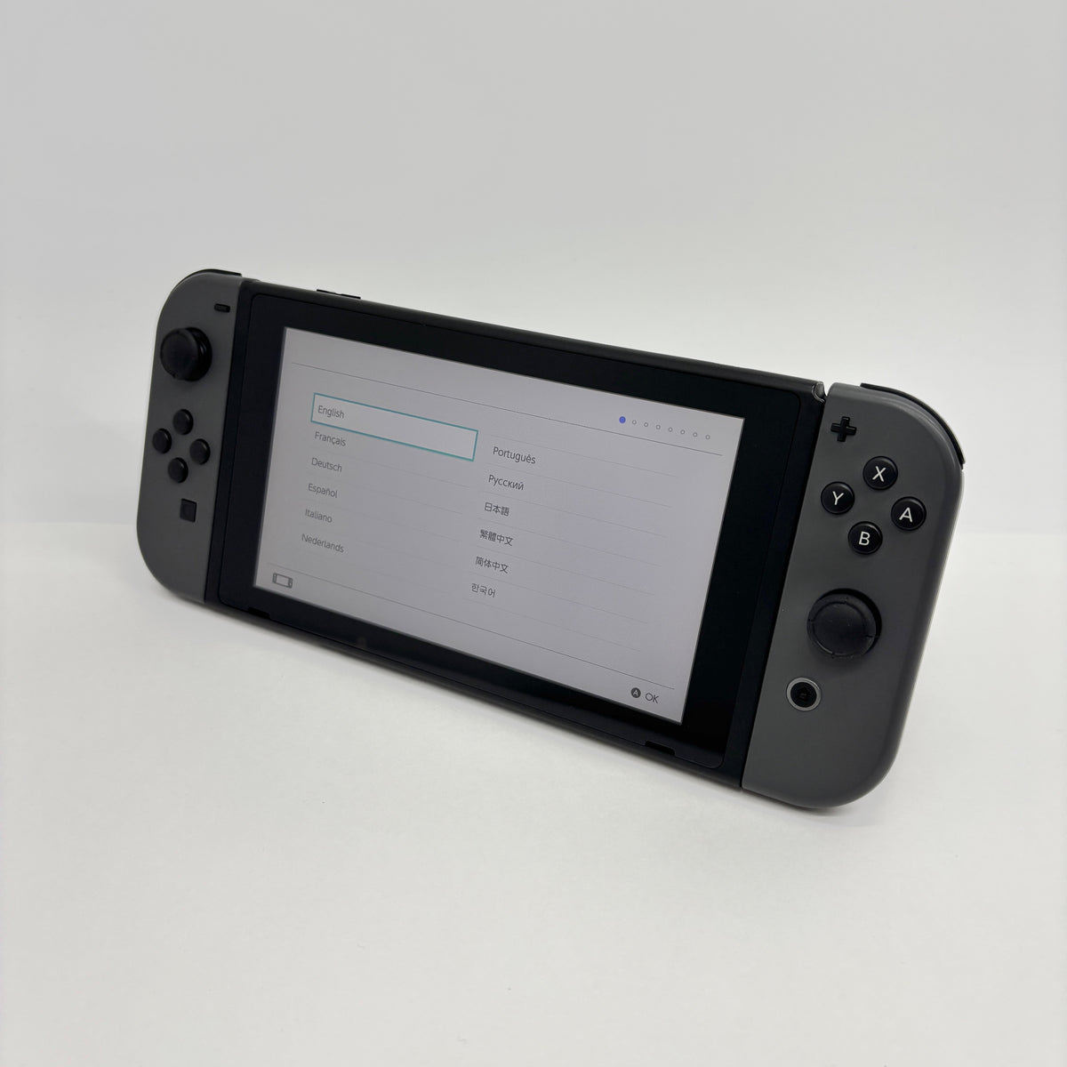 Nintendo Switch HAC-001 グレー 本体 付属品あり【C9523-80】