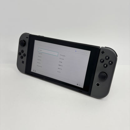 Nintendo Switch HAC-001 グレー 本体 付属品あり【C9523-80】