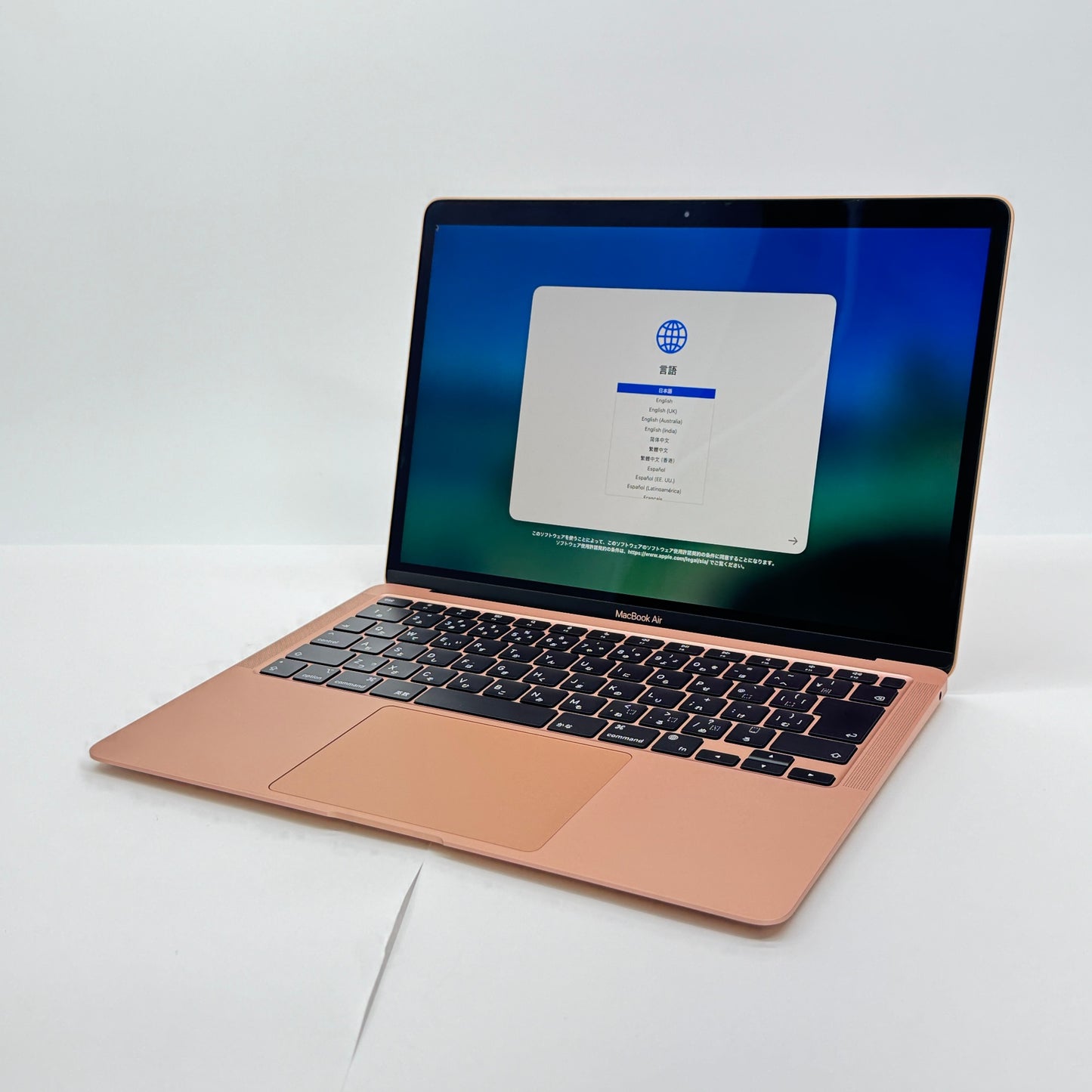 MacBookAir 13インチ M1 16GB 256GB ゴールド 付属品完備 充放電回数16回 バッテリー最大容量97%　【C7811-80】