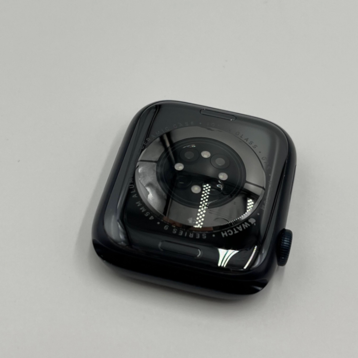 Apple Watch Series9 GPS 45mm ミッドナイトアルミニウムケース ブレイデッドソロループ 45mm サイズ7 MR9Q3J/A バッテリー最大容量100% 【C5387-C】