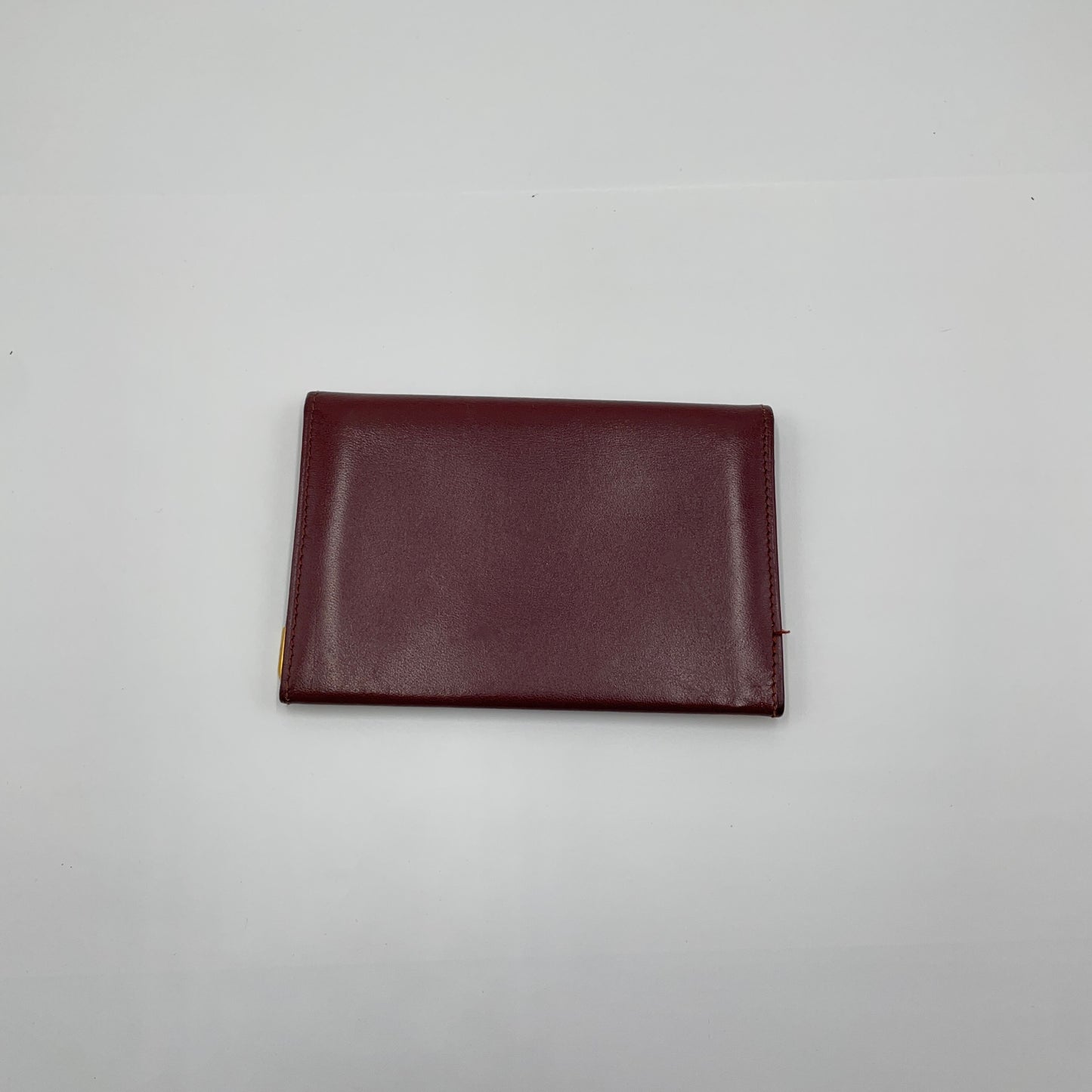 カルティエ ヴィンテージ マストライン カード パスケース 名刺入れ C2ロゴ レザー ボルドー Cartier【C3704-N】