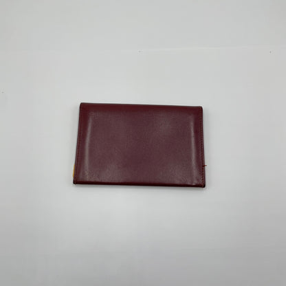 カルティエ ヴィンテージ マストライン カード パスケース 名刺入れ C2ロゴ レザー ボルドー Cartier【C3704-N】