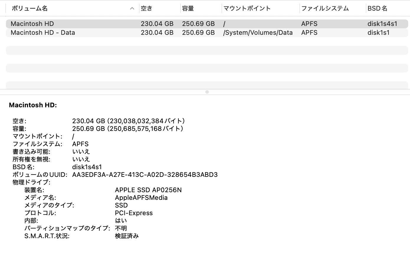 MacBook Pro 13インチ 2020 Thunderbolt 3ポートx2 シルバー MXK62J/A Core i5 8GB 256GB【C8226-80】