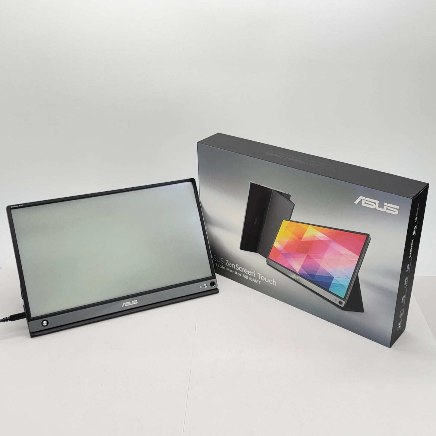 ASUS ZenScreen MB16AMT モバイルモニター バッテリー内蔵 タッチパネル式【C6791-100】