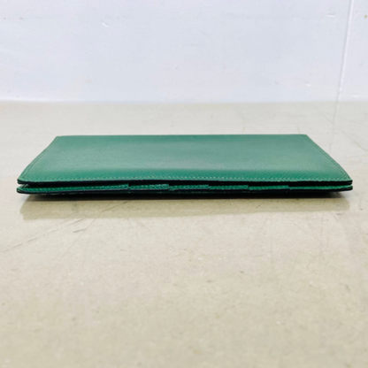 HERMES エルメス 長財布 二つ折り グリーン　【C201-C】