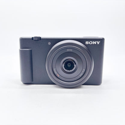 美品 SONY VLOGCAM ZV-1F シューティンググリップキット GP-VPT2BT コンパクトデジタルカメラ ブラック【C8498-60】