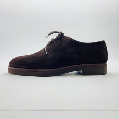 未使用 保管品 GIORGIO ARMANI アルマーニ スエード シューズ プレーントゥ メンズ【C3483-80】