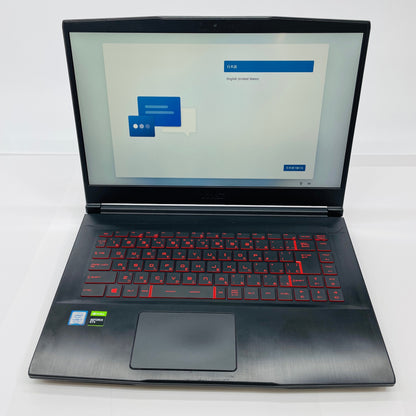 MSI MS-16R4  GF63 Thin 9SCSR Core i7-9750H 16GB SSD 512GB GTX 1650 Ti  Win11 Home【C4564-100】