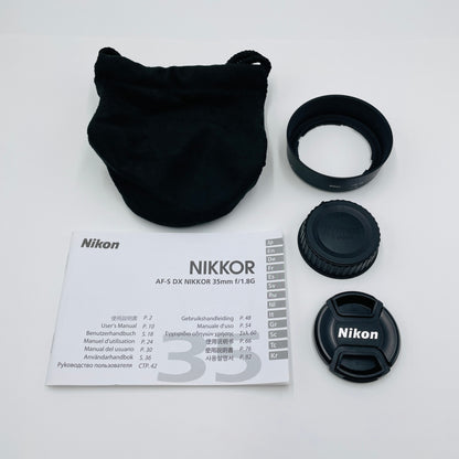 美品 Nikon AF-S DX NIKKOR 35mm F 1.8G　【C4027-60】