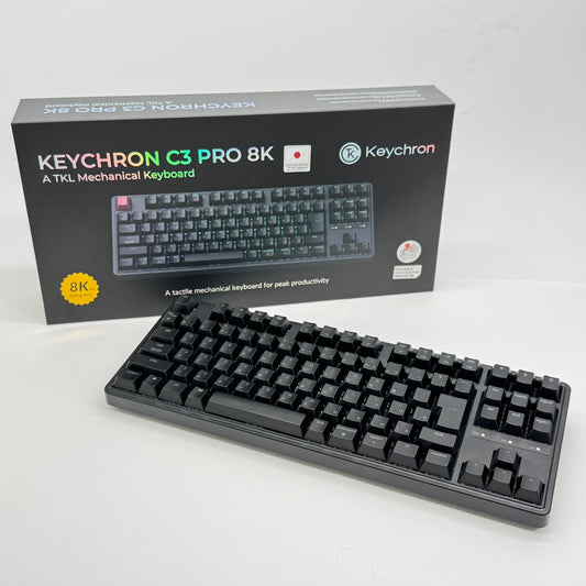 Keychron C3 Pro 8K メカニカルキーボード C3PX-H1-JIS 赤軸【C6959-80】