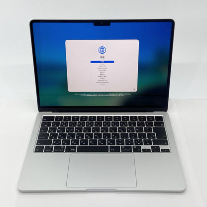 美品 Apple Mac book Air 13インチ M2 2022 8GB 256GB MLXY3J/A シルバー バッテリー最大容量100%  充放電回数20回【C5652-80】