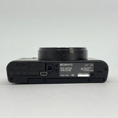 美品 SONY ソニー DSC-WX500 サイバーショット コンパクトデジタルカメラ ブラック【C8022-60】