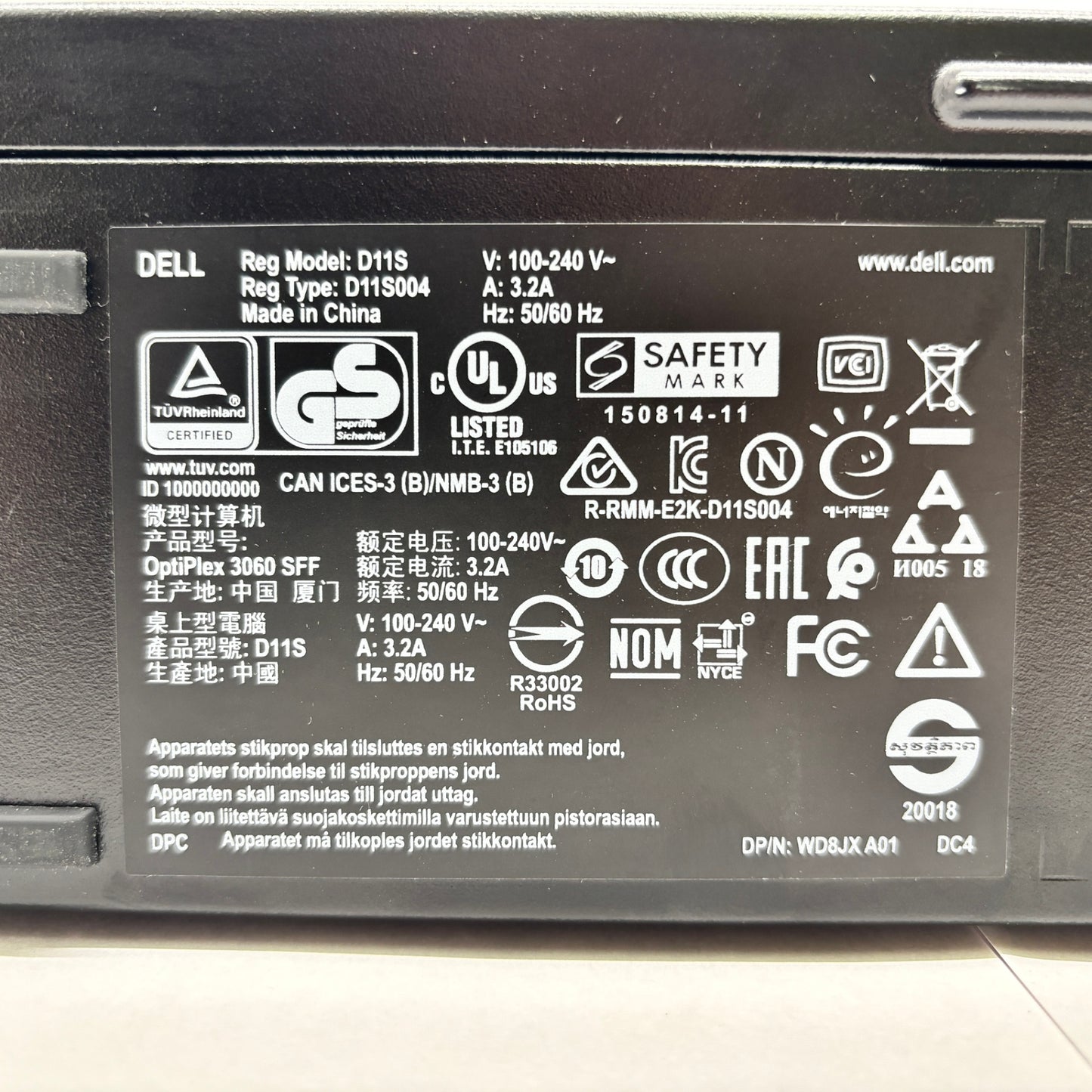 DELL OptiPlex 3060 i5 8500 16GB SSD256GB Windows11Pro【C8353-100】