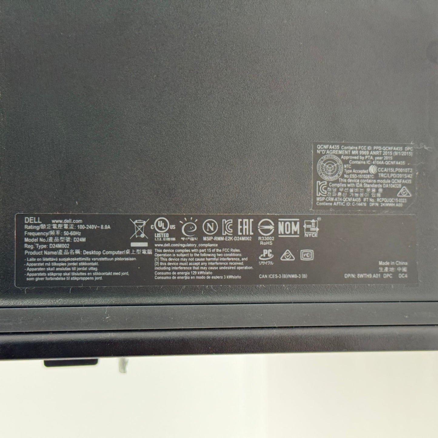 DELL XPS 8930 D24M GTX1050 Ti i7 8700 16GB SSD256GB HDD2TB Windows11Pro【C7028-140】