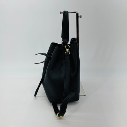 美品 FURLA フルラ レザー 本革製 巾着 2way ショルダーバッグ	【C5086】