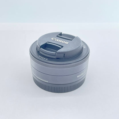 美品 Canon EF-M 22mm F2 STM 単焦点レンズ キャノン パンケーキレンズ【C6707-60】