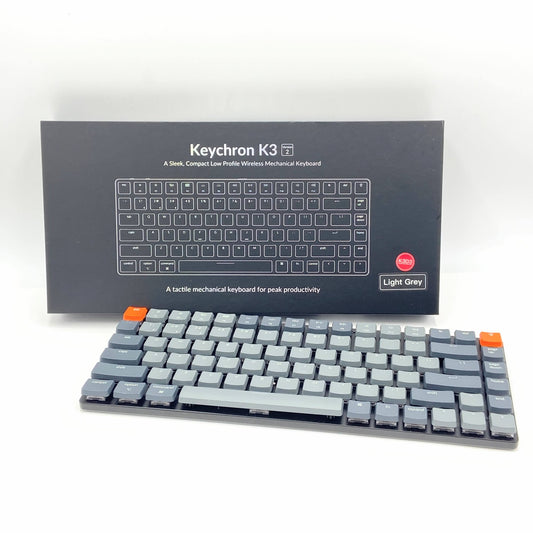 美品 Keychron K3 US配列 Bluetooth キーボード 茶軸 K3D3 【C5989-80】