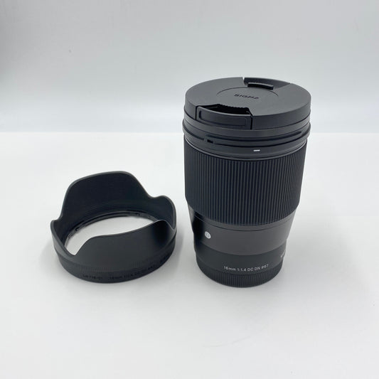 美品 シグマ SIGMA 16mm F1.4 DC DN Contemporary カメラレンズ ソニーEマウント 【C5975-60】
