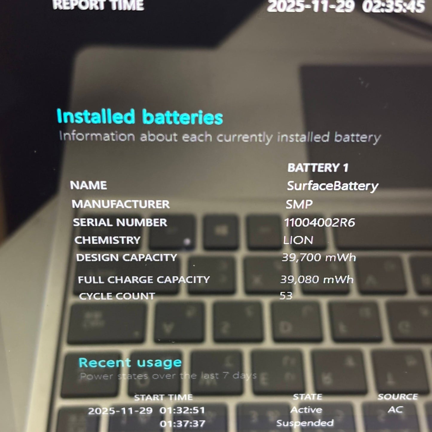 Surface Laptop Go Model1943 i5-1035G1 8GB  SSD128GB バッテリー最大容量99%【C5525-80】