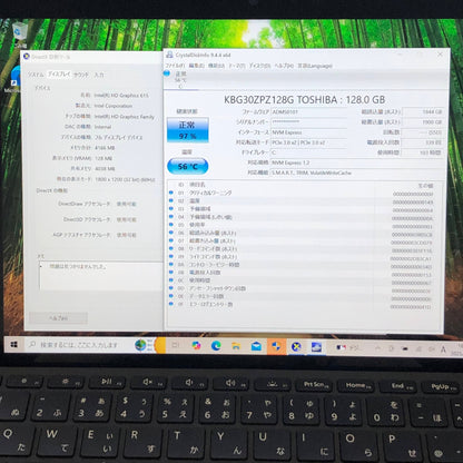 美品 Microsoft Surface Go 1824 Intel Pentium Gold 4415Y 128GB 8GB MCZ-00032 Windows10 バッテリー最大容量96% 【C4829-80】