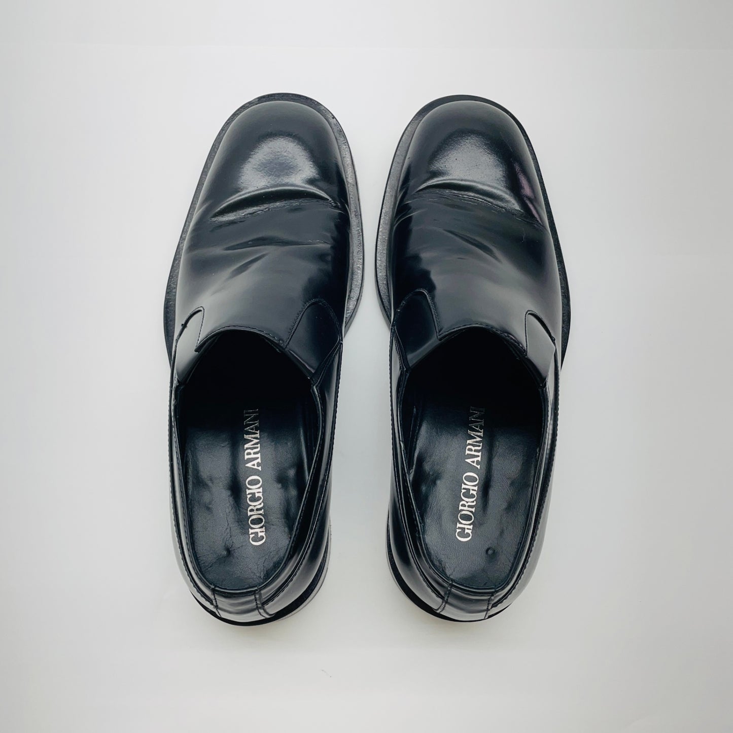 GIORGIO ARMANI  ジョルジオ アルマーニ　ローファー 革靴 サイズ約25.5cm【C3445-80】