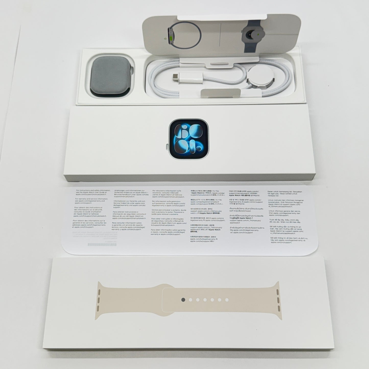 美品 Apple Watch Series 11 46mm MEW94J/A GPSモデル スペースグレイ アルミニウムケース バッテリー最大容量100% 限定保証あり 付属品完備【C7890-60】