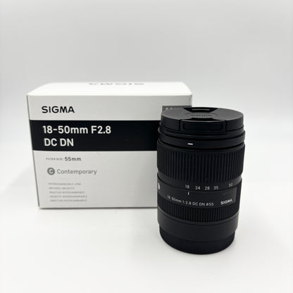美品 SIGMA 18-50mm F2.8 DC DN ソニーEマウント【C7831-60】