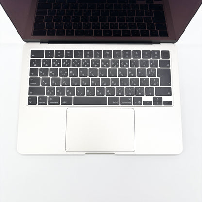 美品 MacBook Air M4 13インチ 16GB  256GB スターライト MW0Y3J/A スターライト バッテリー最大容量100% 【C8797-80】