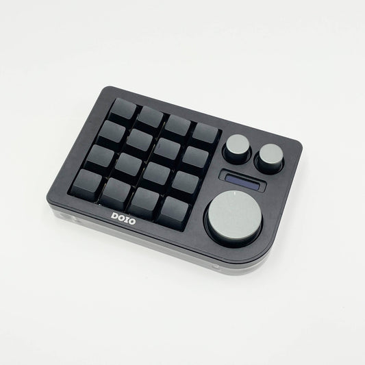 片手デバイス DOIO KB16 ブラック メカニカルキーボード 本体のみ【C7240-C】