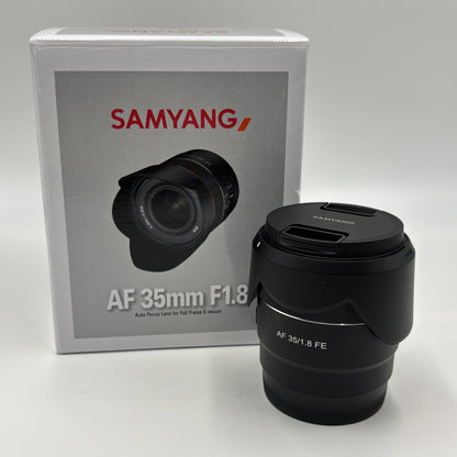 美品 新品同様 SAMYANG AF 35mm F1.8 FE ソニーEマウント 単焦点レンズ【C5391-60】