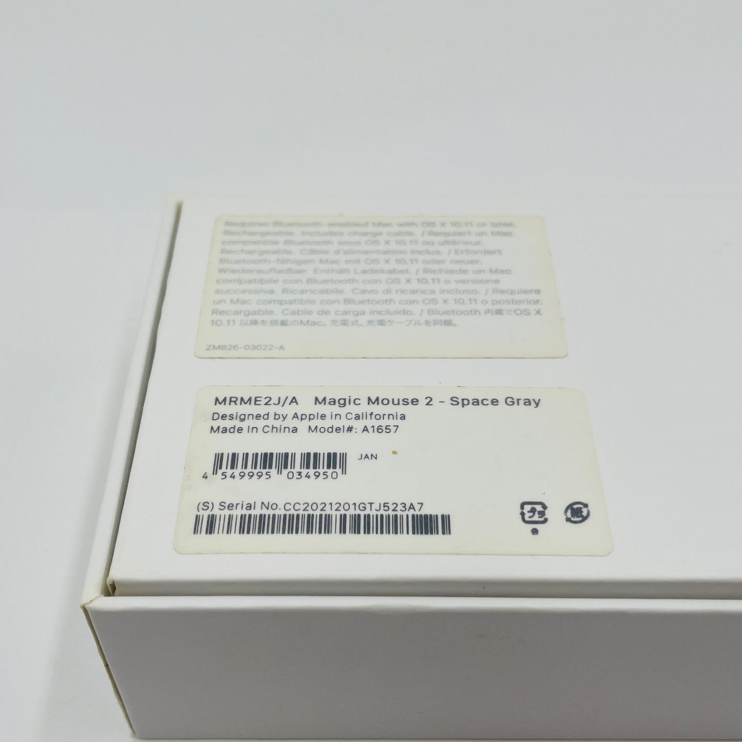 Apple Magic Mouse 2 MRME2J/A スペースグレー 【C4852-60】