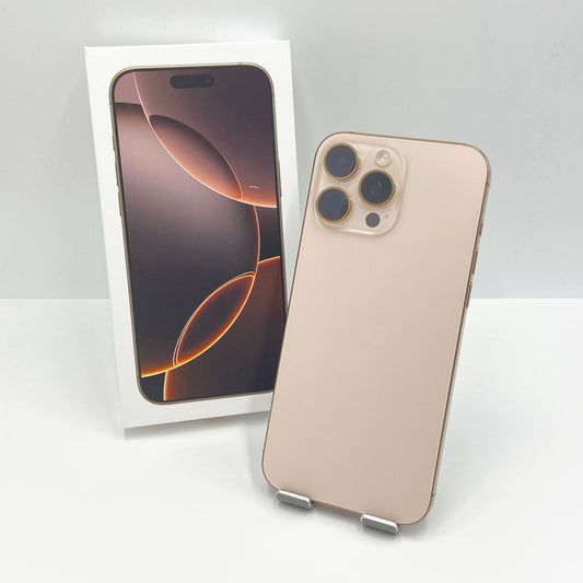 美品 iPhone 16 Pro Max 256GB SIMフリー MYWJ3J/A デザートチタニウム バッテリー最大容量100％ 【C6408】
