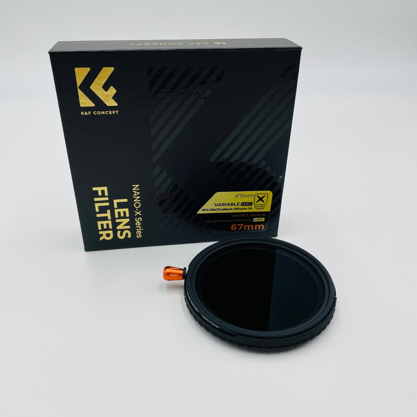 K&F CONCEPT Variable ND2-32 & CPL & Black Diffusion 1/4 67mm フィルター 　【C4356-C】