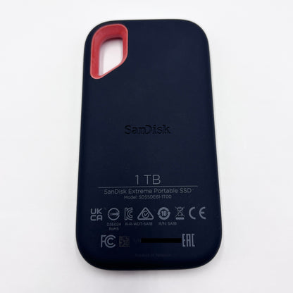SanDisk Extreme Portable SSD SDSSDE61-1T00 ポータブル 外付け ストレージ1TB【C8141-N】