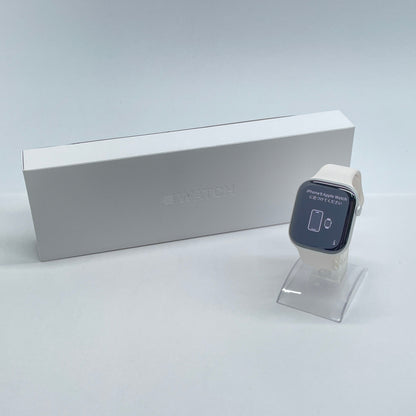 Apple Watch Series 11 46mm GPS シルバーアルミニウム MEWC4J/A バッテリー最大容量100% スポーツバンド【C7012-60】