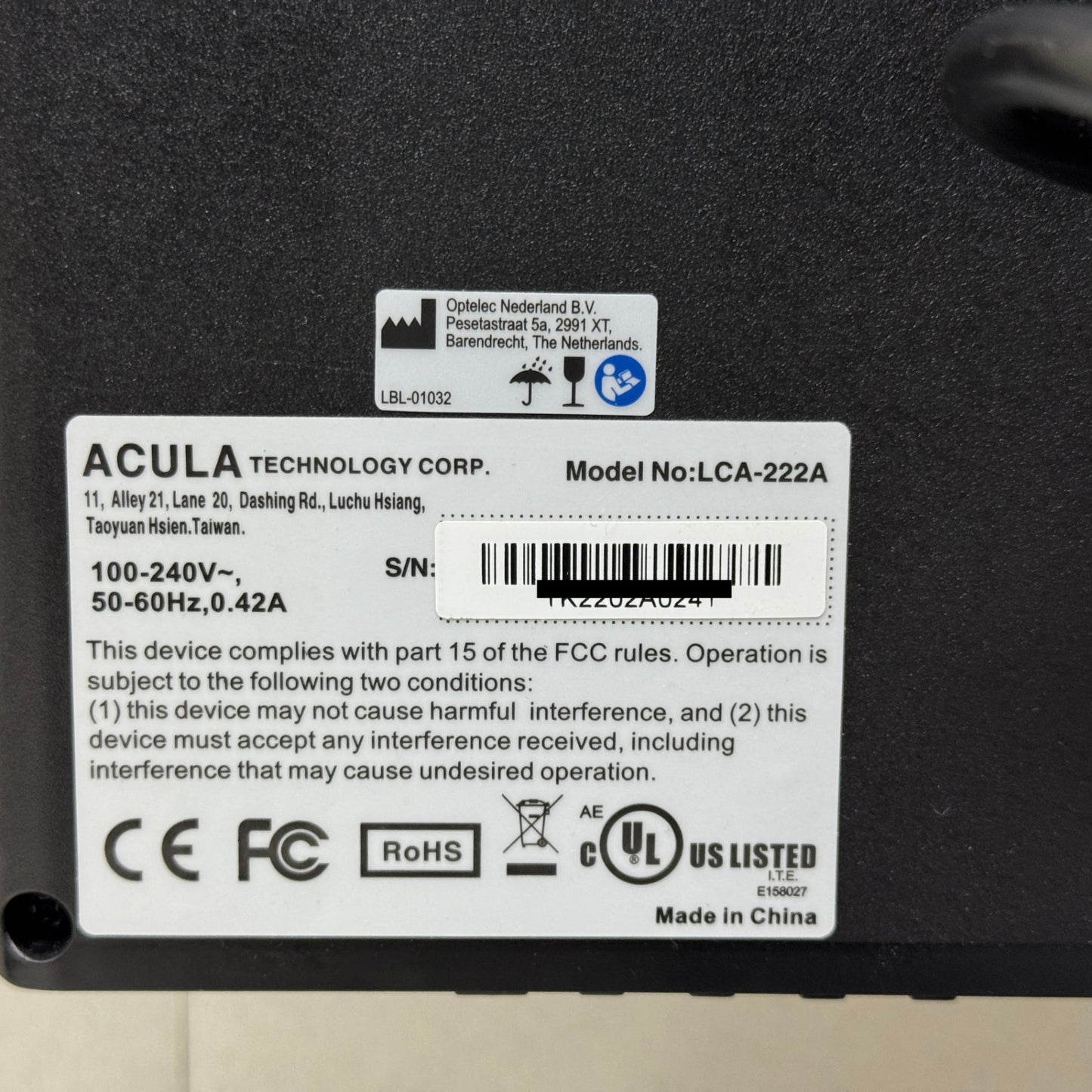 Optelec 拡大読書器 クリアビュー C モニター LCA-222A【C6215-H】