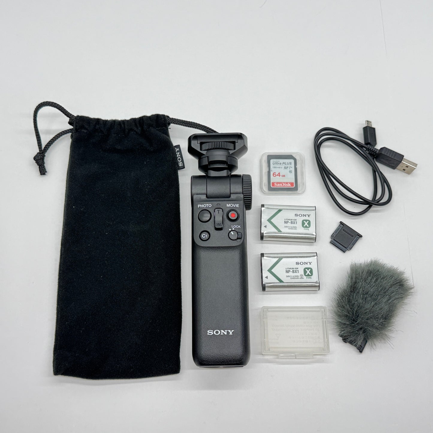 美品 SONY VLOGCAM ZV-1G シューティンググリップキット コンパクトデジタルカメラ ブラック  付属品あり【C6947-60】