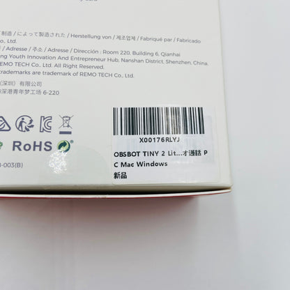 OBSBOT Tiny 2 Lite  4K webカメラ model:OWB-2210-CE　【C4196-60】